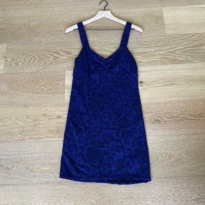 Free people purple and black bodycon dress size small.
